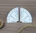Ship Turning Gauges Double Sided Acrylic